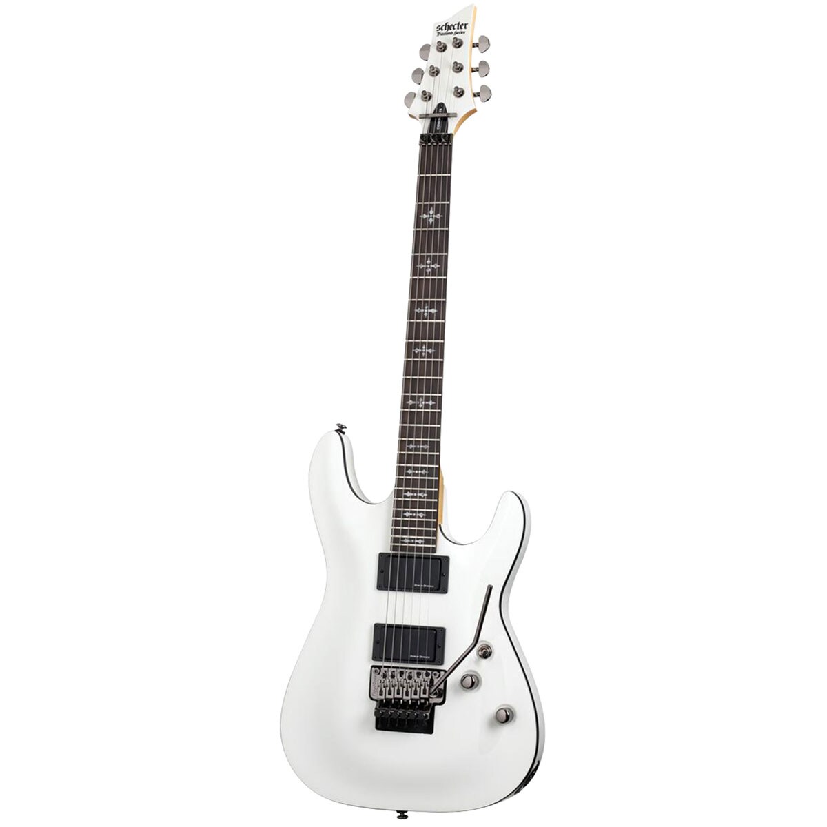 Guitarra Eléctrica Schecter Demon Series Demon-6 FR color Blanco $15,493