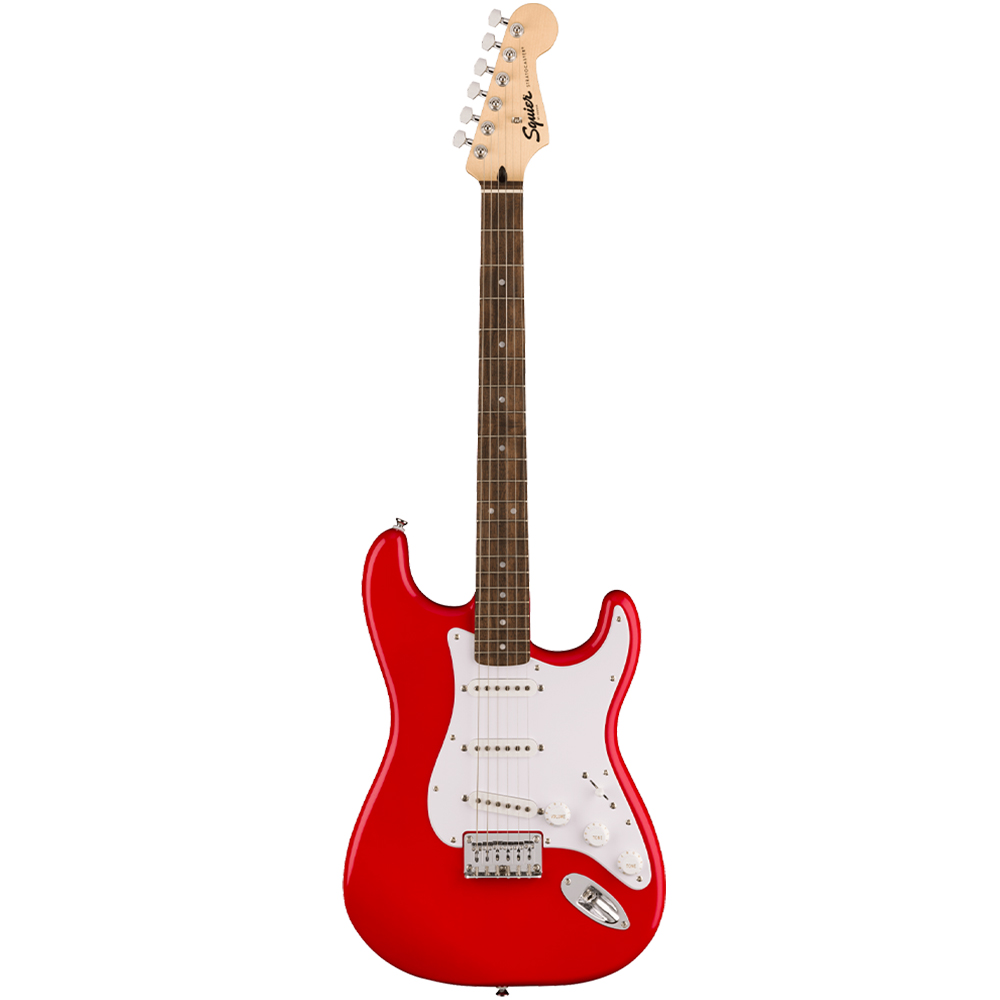 Guitarra Eléctrica Fender 373250558 color Rojo Squier Sonic Strato Ht Lrl Wpg Torino Red