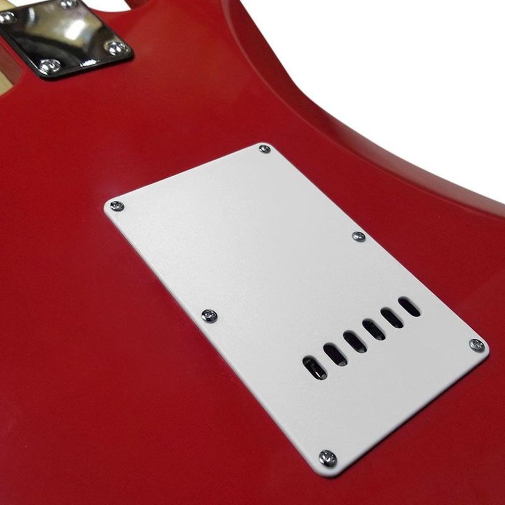 Foto 7 | Guitarra Electrica Roja Con Blanco Qte Sss