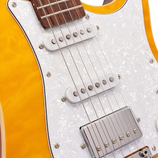Foto 6 | Guitarra Eléctrica Babilon Leggend Amarilla Serie Unique con Case