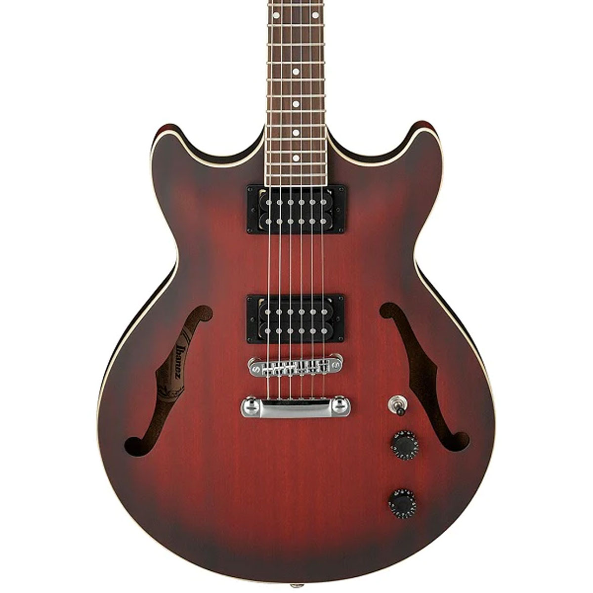 Foto 2 | Guitarra Eléctrica Ibanez Am Artcore Am53 Hollow Body de Tilo Sunburst Red Flat con Diapasón de Nogal