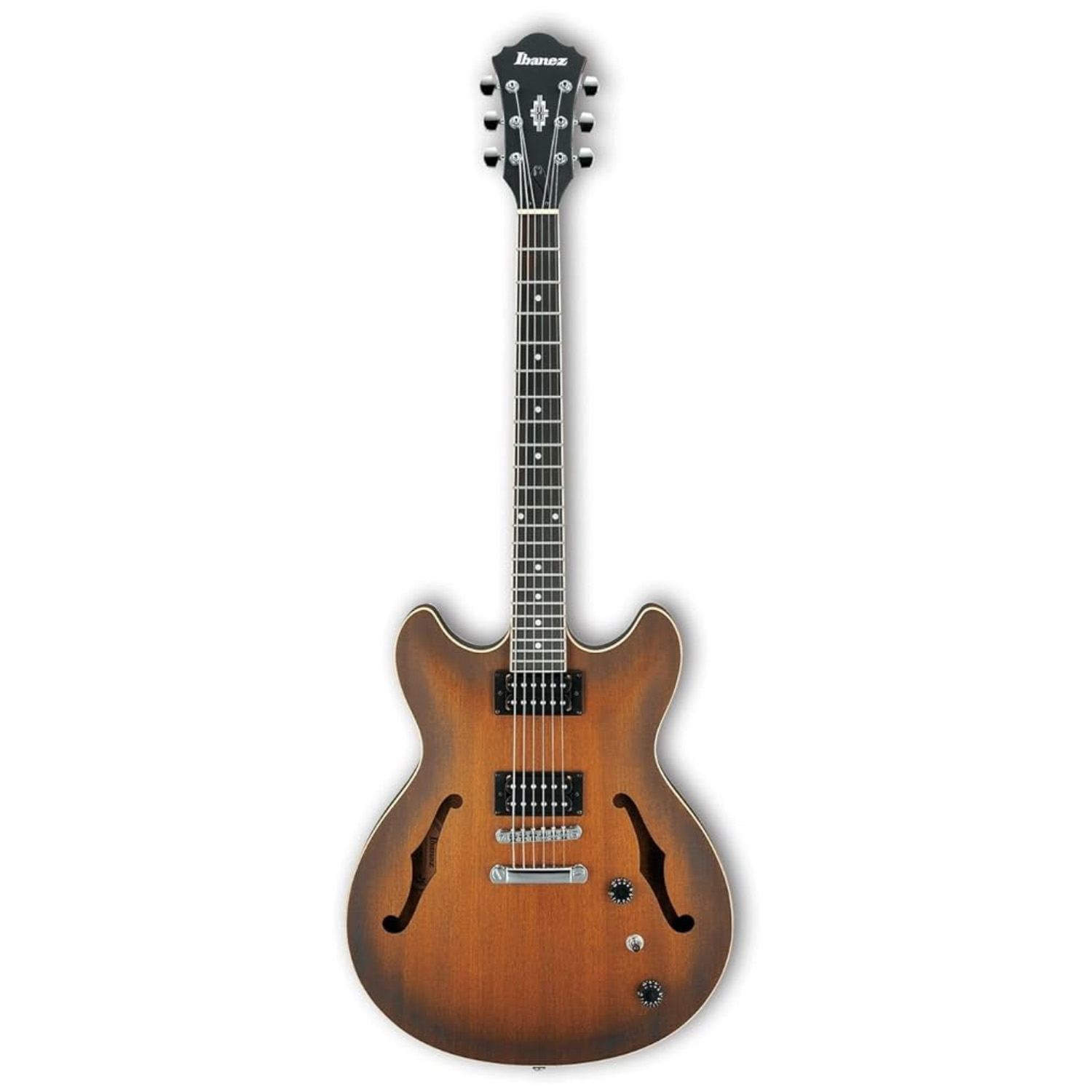 Guitarra Eléctrica Ibanez As Artcore As53 Semi Hollow de Sapele Tobacco Flat con Diapasón de Nogal