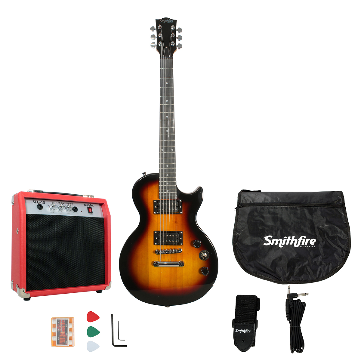 Foto 5 pulgar | Guitarra Eléctrica Amplificador Smithfire Lp100 Pack Sbs Paq