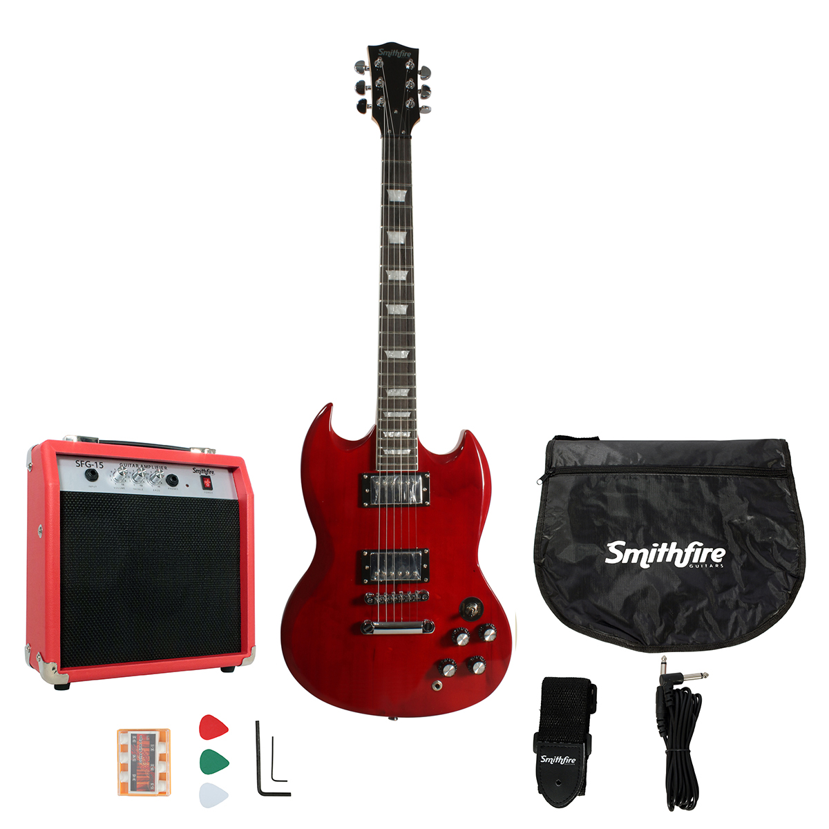 Foto 5 pulgar | Guitarra Eléctrica Amplificador Smithfire Sg310 Pack Wrd Paq