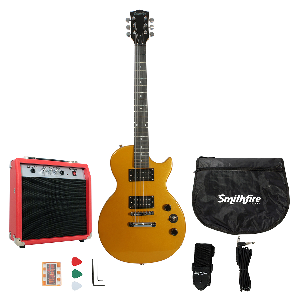 Foto 6 pulgar | Guitarra Eléctrica Amplificador Smithfire Lp100 Pack Gli Paq