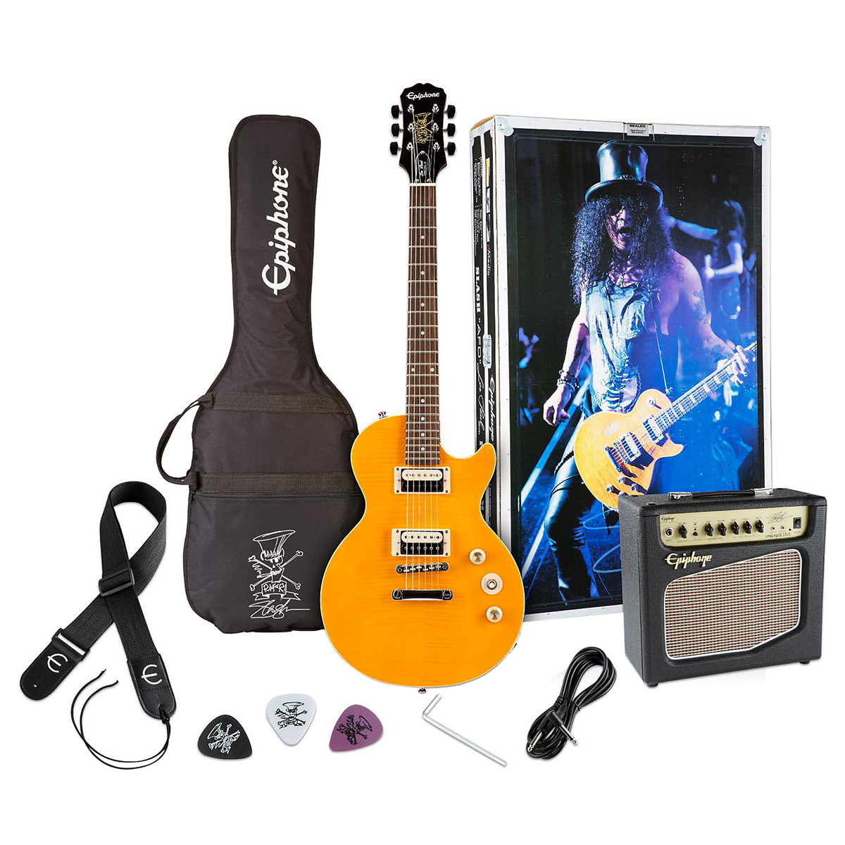 Guitarra Eléctrica Amplificador Epiphone Les Paul Slash Pack