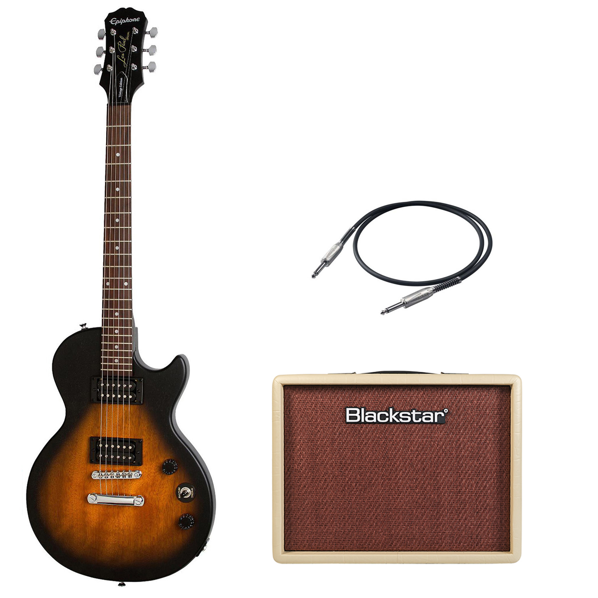 Foto 2 pulgar | Guitarra Epiphone Satin E1 + Amp Blackstar DEBUT 15E