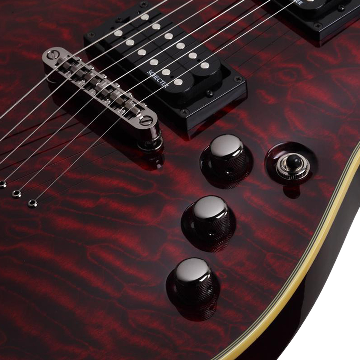 Foto 5 pulgar | Guitarra Eléctrica Schecter Omen Extrem 6 BCR Cherry Black