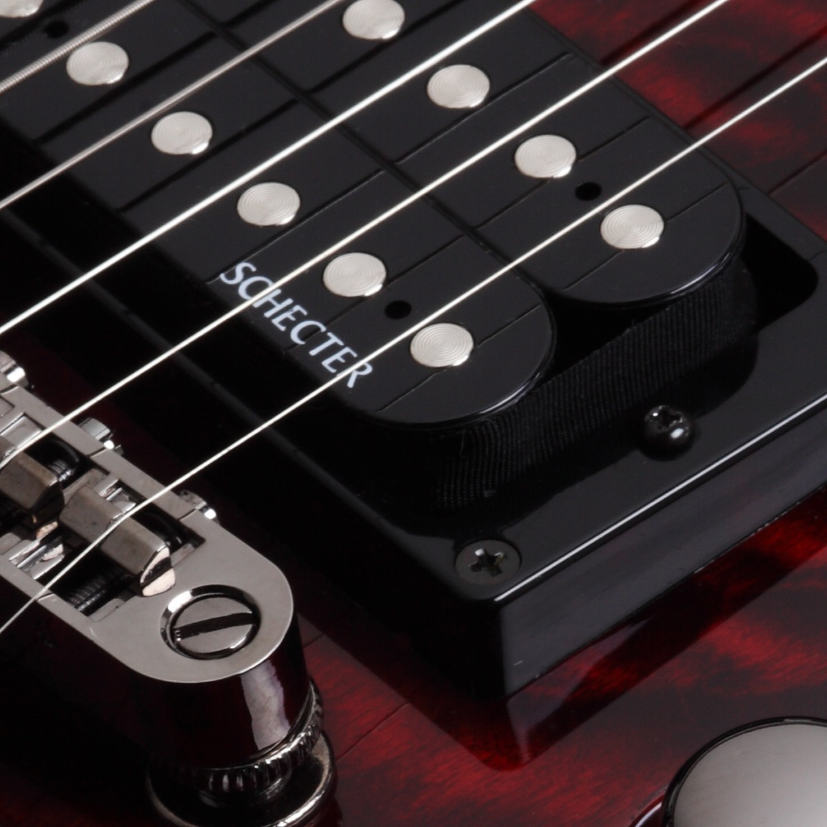 Foto 6 | Guitarra Eléctrica Schecter Omen Extrem 6 BCR Cherry Black