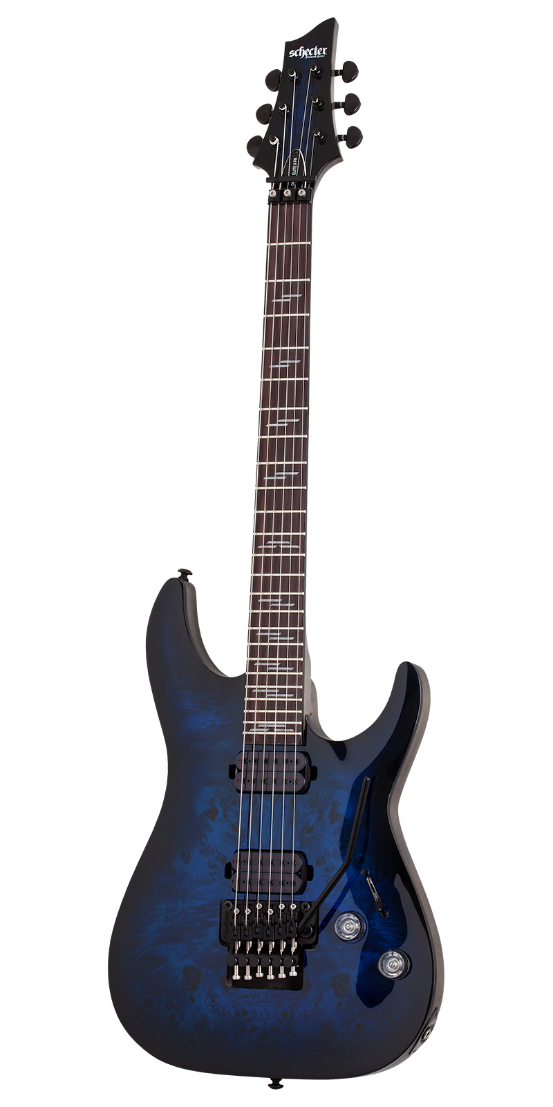 Foto 3 pulgar | Schecter Omen Elite-6 Fr Stbb Guitarra Eléctrica Sólida Azul