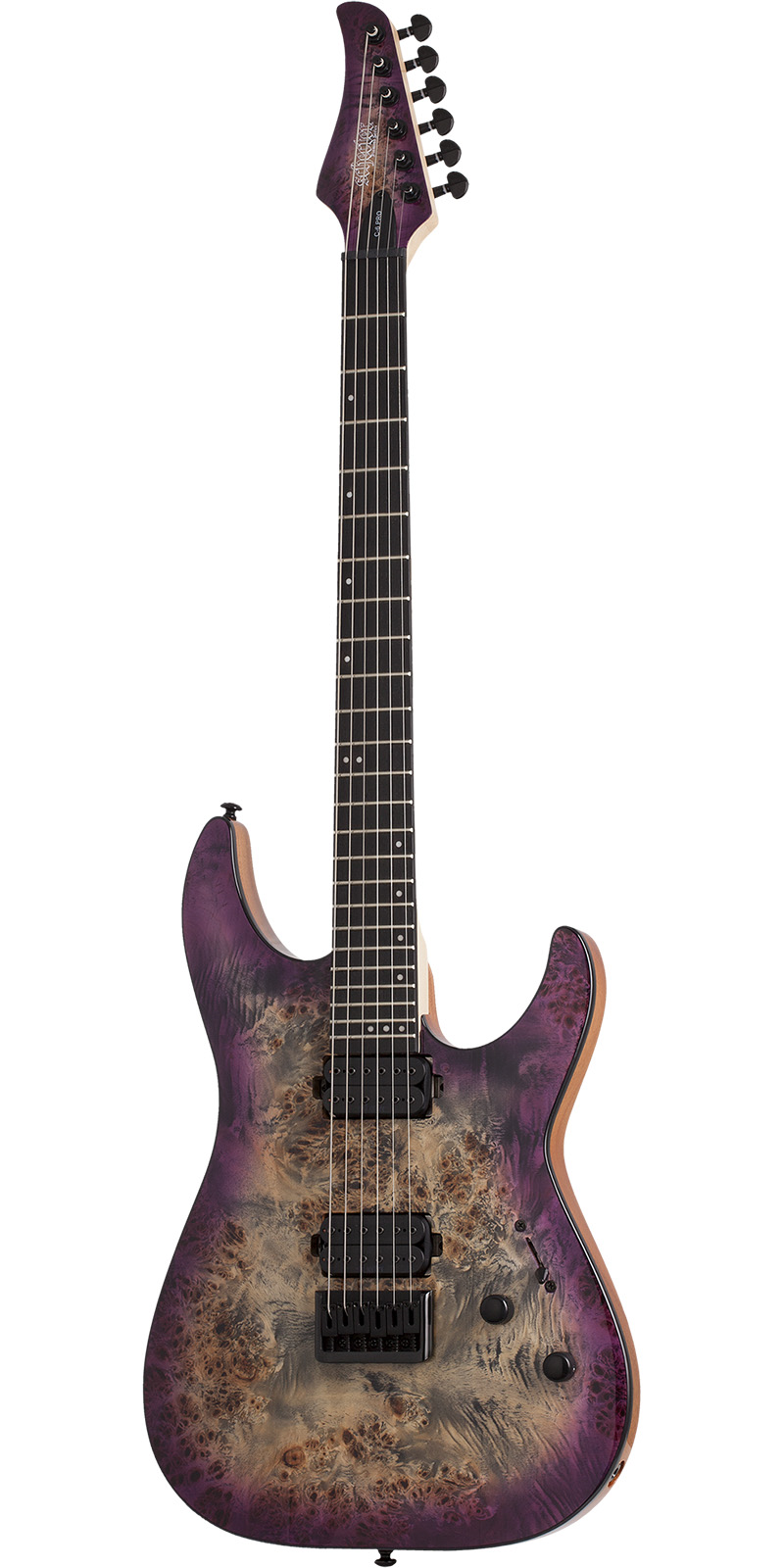 Foto 2 pulgar | Schecter C-6 Pro Aub Guitarra Eléctrica Morado