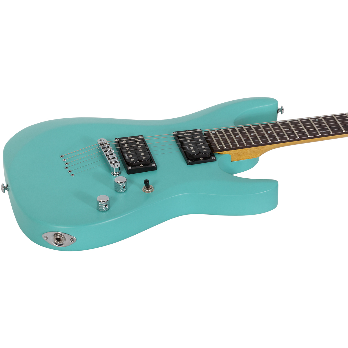 Foto 4 pulgar | Schecter C-6 Deluxe Saq Guitarra Eléctrica Sólida Satin Aqua