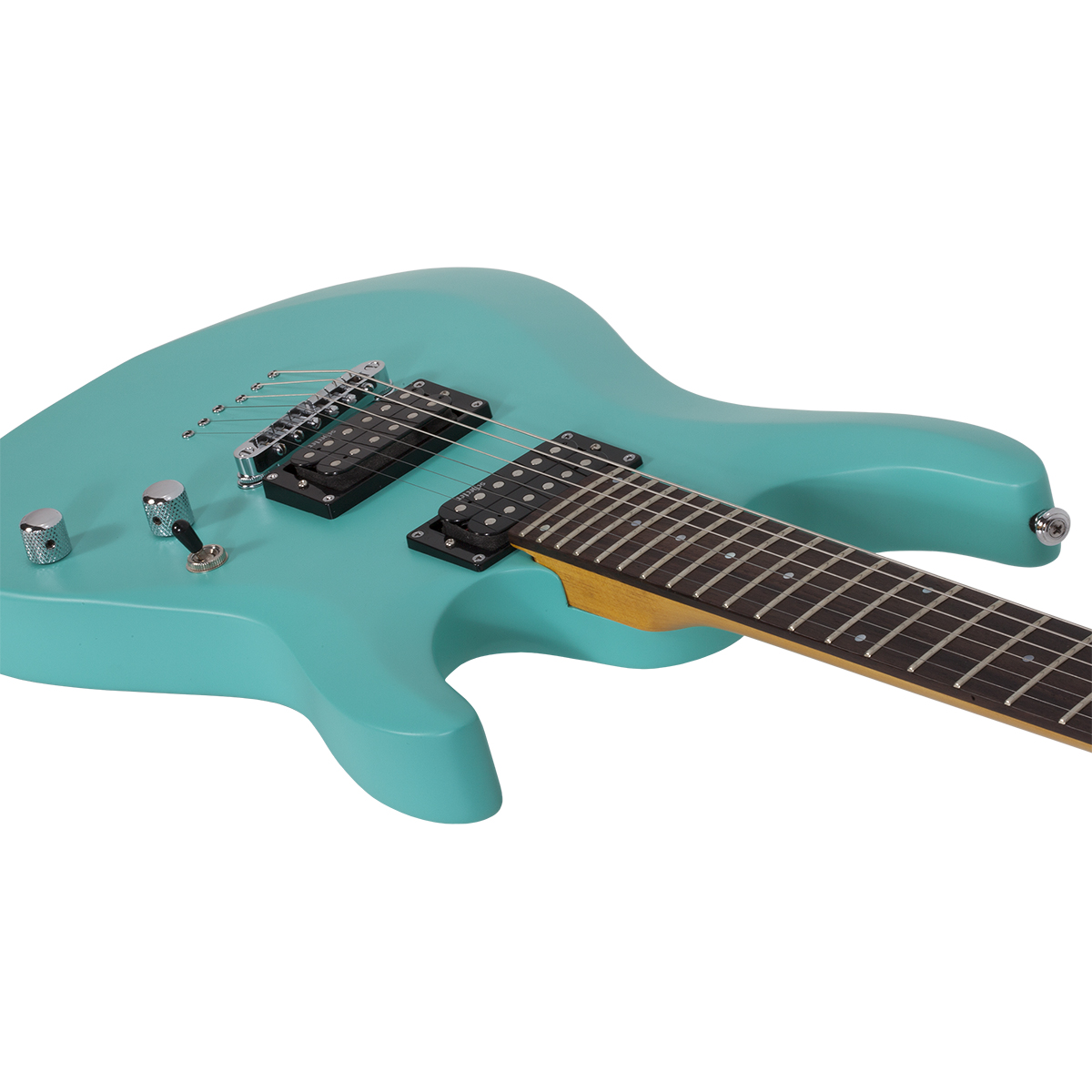 Foto 5 pulgar | Schecter C-6 Deluxe Saq Guitarra Eléctrica Sólida Satin Aqua