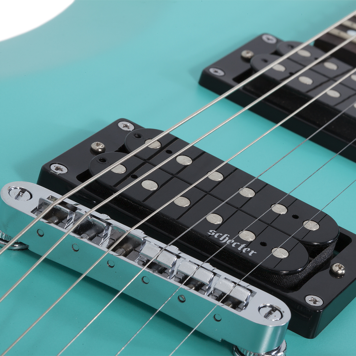 Foto 7 pulgar | Schecter C-6 Deluxe Saq Guitarra Eléctrica Sólida Satin Aqua