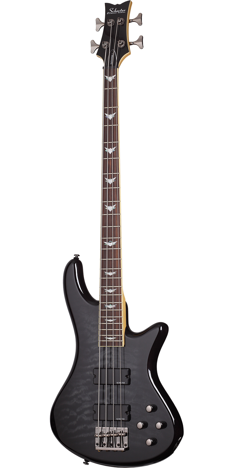 Foto 2 pulgar | Schecter Stiletto Extreme 4 Tbk Bajo Eléctrico Negro Transp