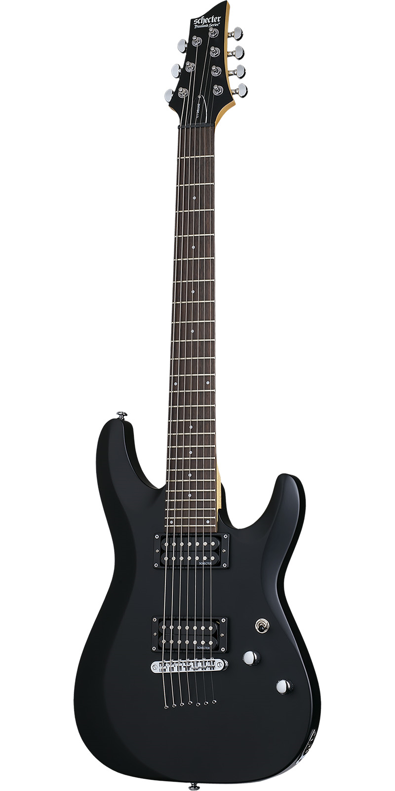 Foto 2 pulgar | Schecter C-7 Deluxe Sbk Guitarra Eléctrica 7 Cuerdas