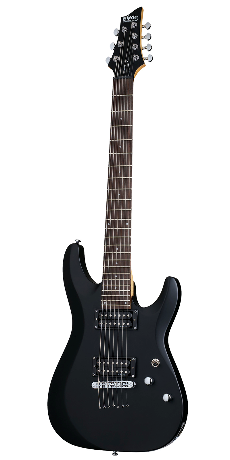 Foto 3 pulgar | Schecter C-7 Deluxe Sbk Guitarra Eléctrica 7 Cuerdas