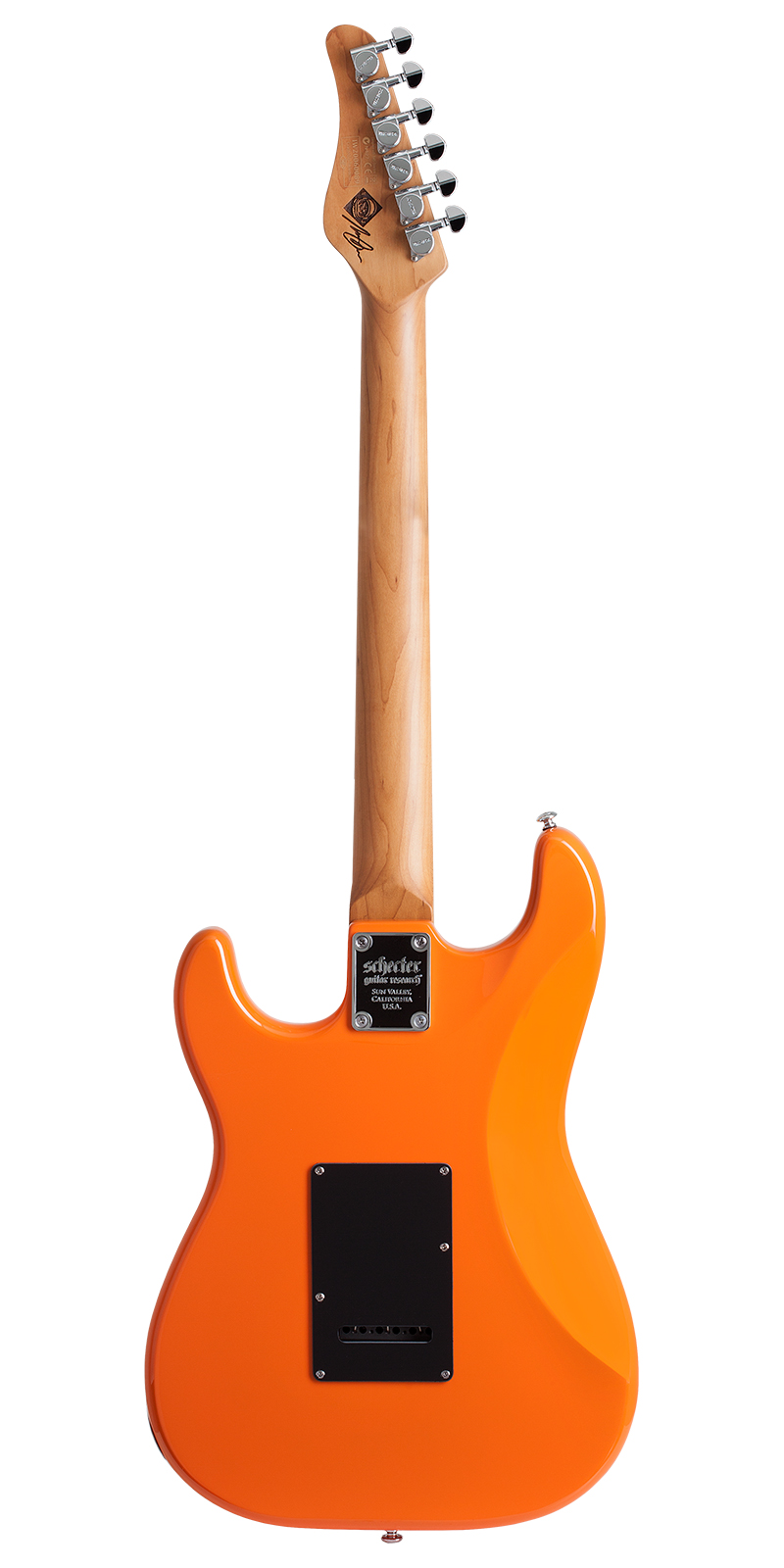 Foto 4 pulgar | Schecter Nick J. Trad-hss Aor Guitarra Eléctrica A Orange