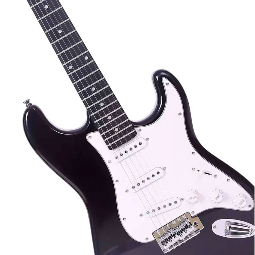 Foto 3 pulgar | Guitarra Electrica Kaiser Stratocaster Negra 39" y 6 Cuerdas