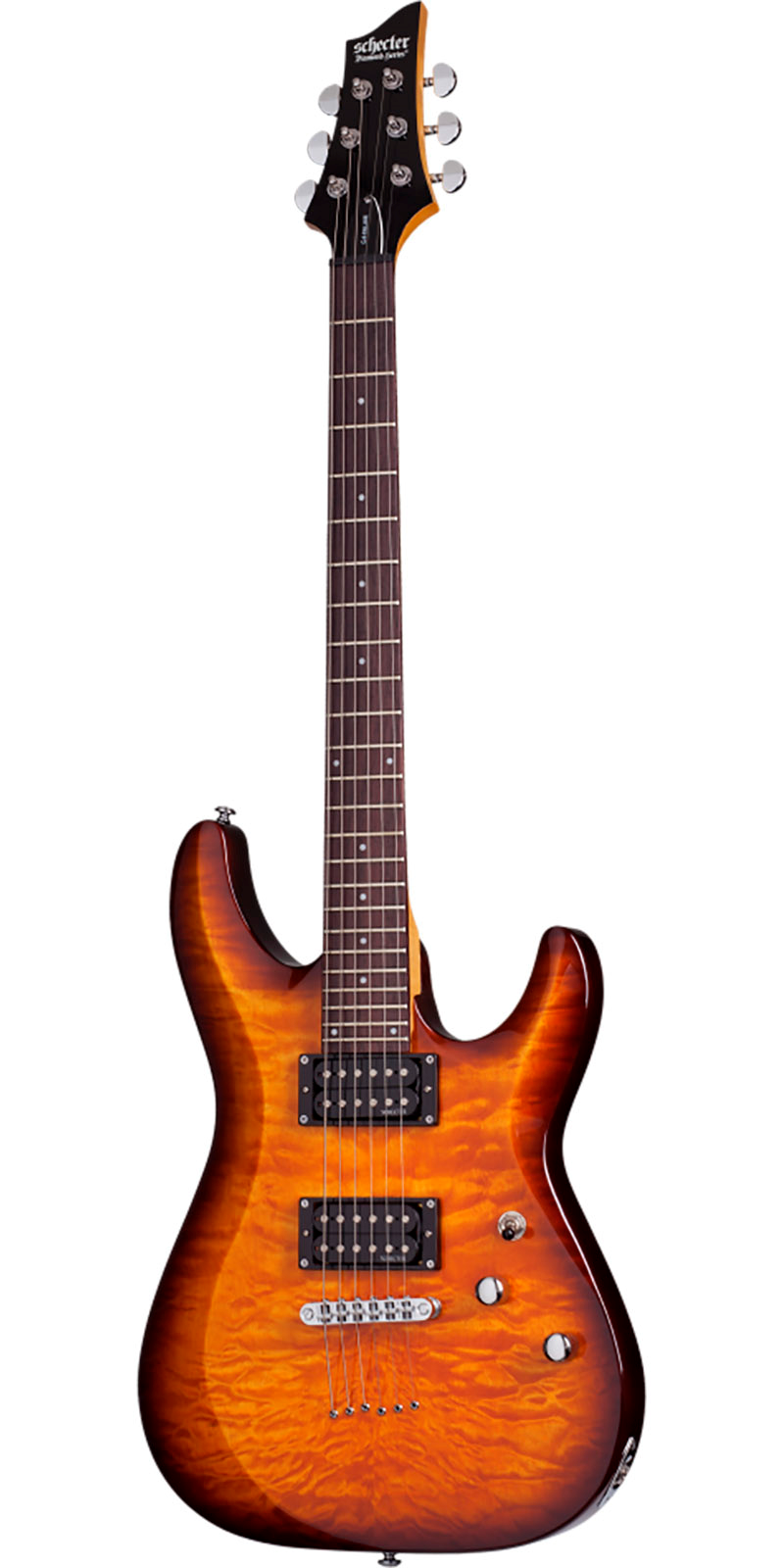 Guitarra Eléctrica Schecter Guitar Research C6plus Marrón