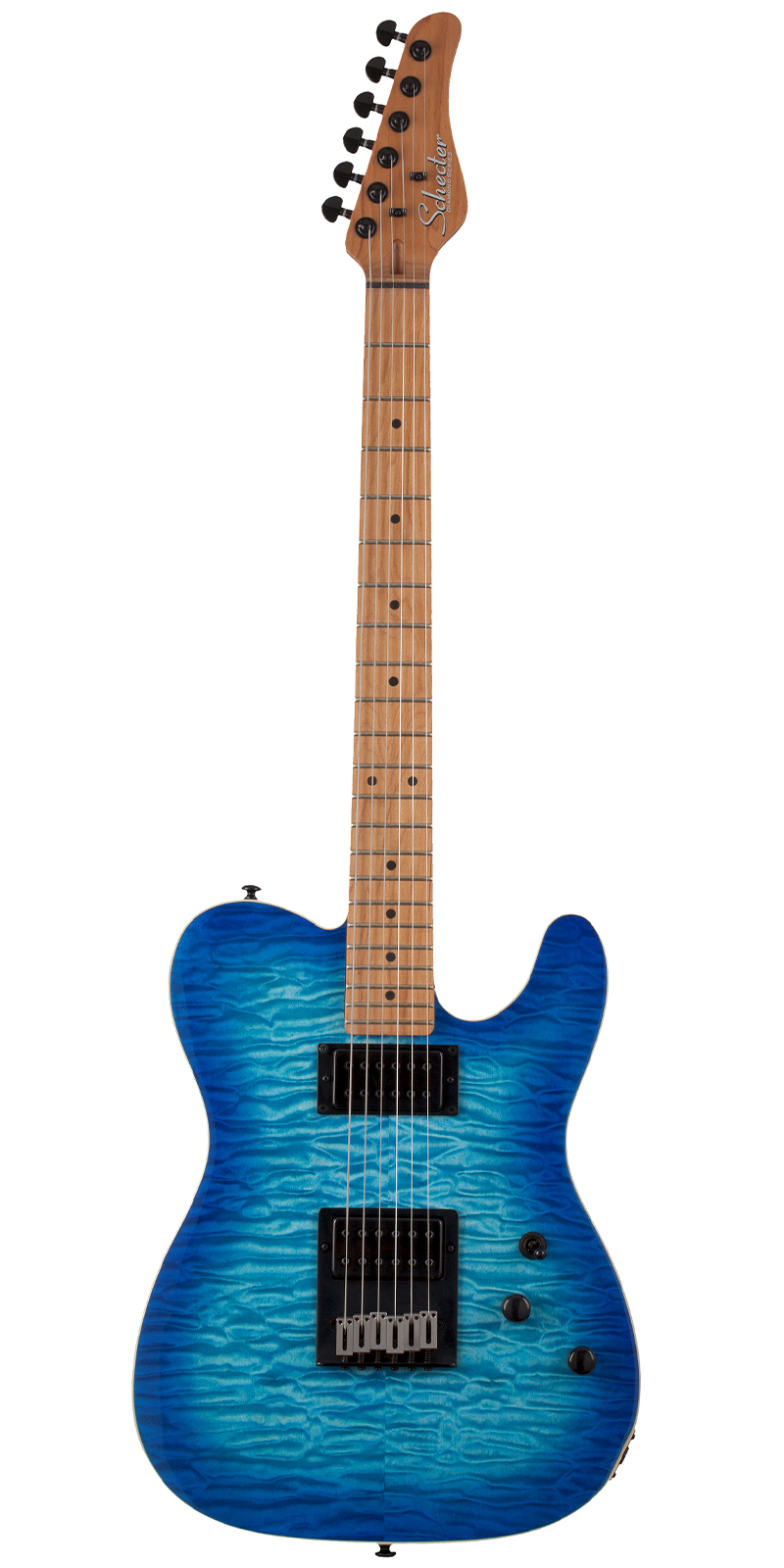 Foto 3 pulgar | Guitarra Eléctrica Schecter Pt Pro Maple Trans Burst Azul