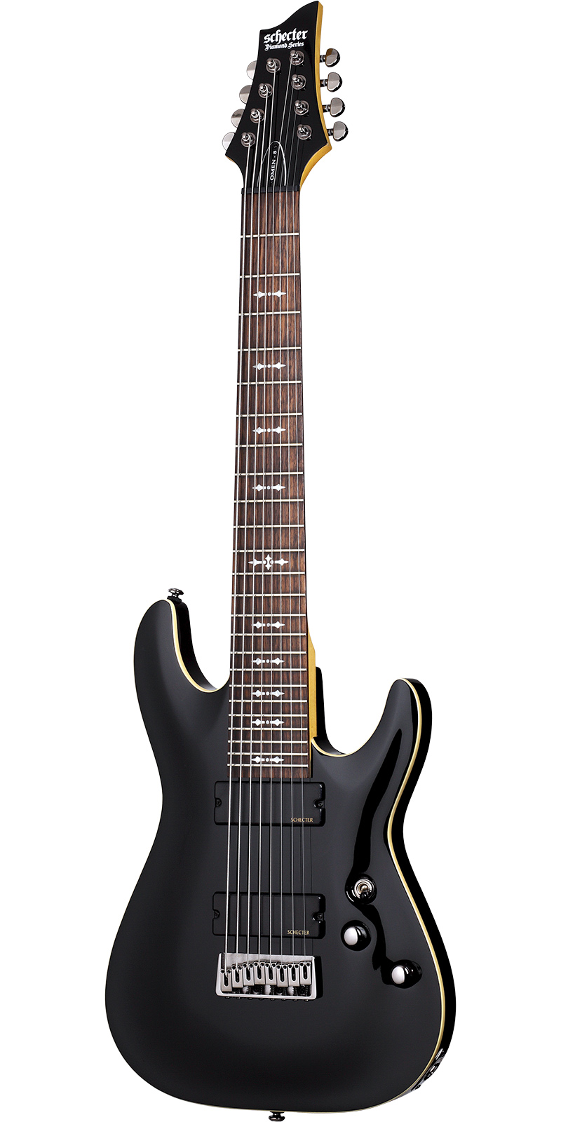 Guitarra Eléctrica Schecter Omen-8 Sólida 8 Cuerdas Blk