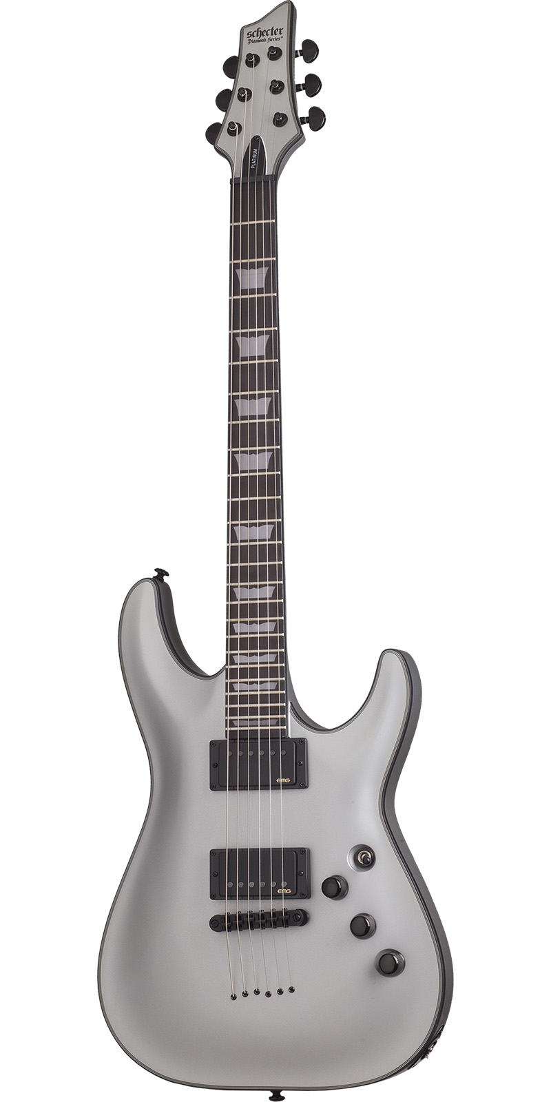 Guitarra Eléctrica Schecter C-1 Platinum Ssv Sólida Plateada