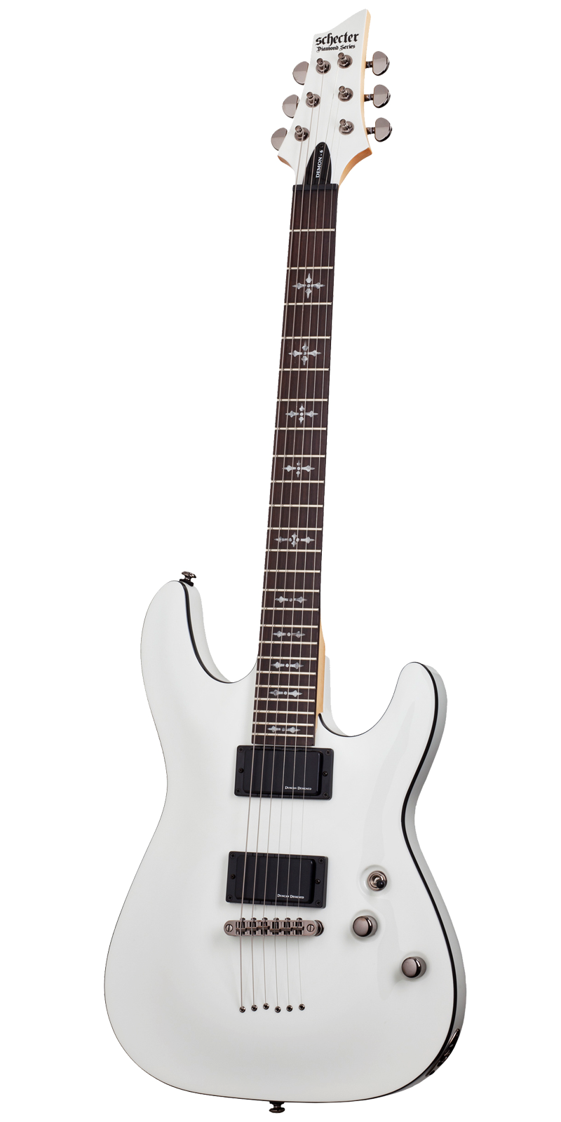 Foto 2 pulgar | Guitarra Eléctrica Sólida Schecter Demon-6 Vwh Blanco Vintag