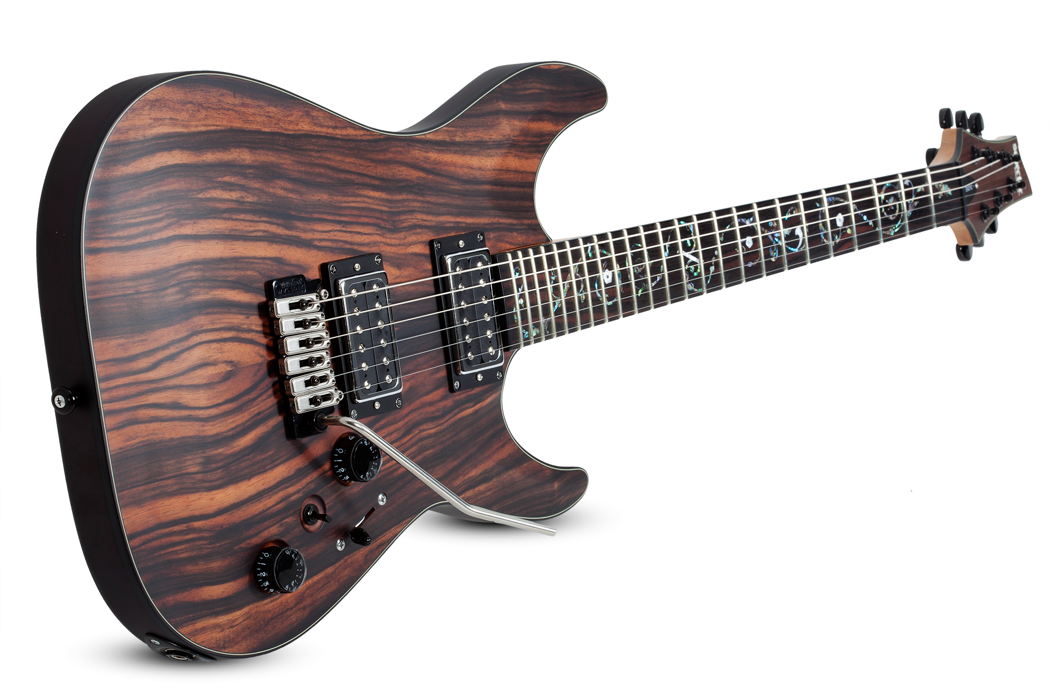 Foto 6 | Guitarra Eléctrica Sólida Schecter C-1 Exotic Trem Caoba