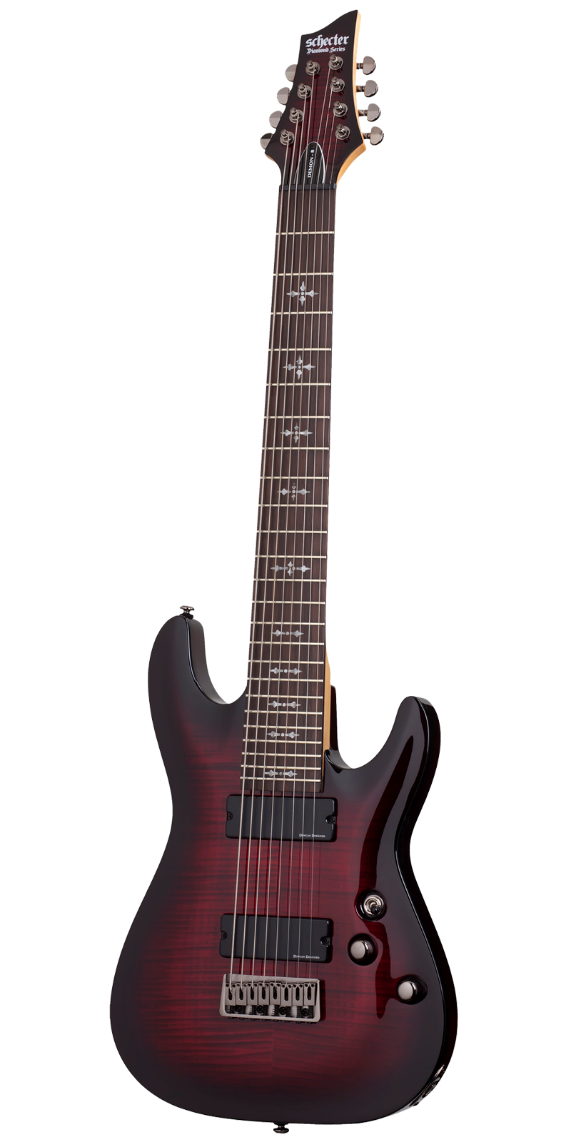 Guitarra Eléctrica Sólida Schecter Demon-8 CRB 8 Cuerdas