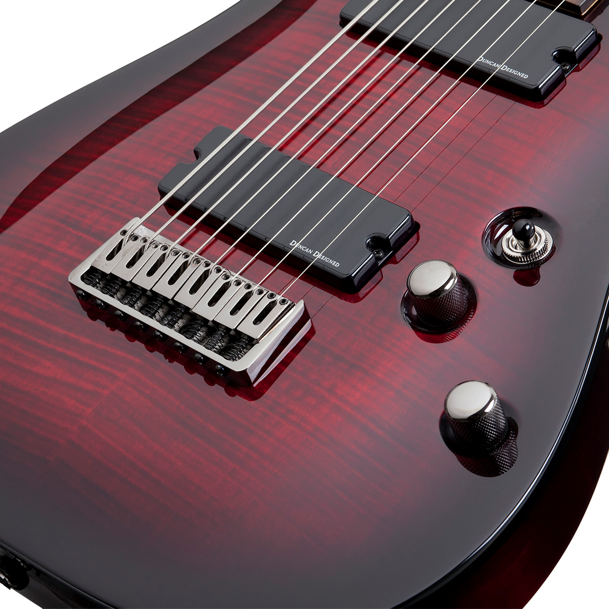 Foto 5 pulgar | Guitarra Eléctrica Sólida Schecter Demon-8 CRB 8 Cuerdas