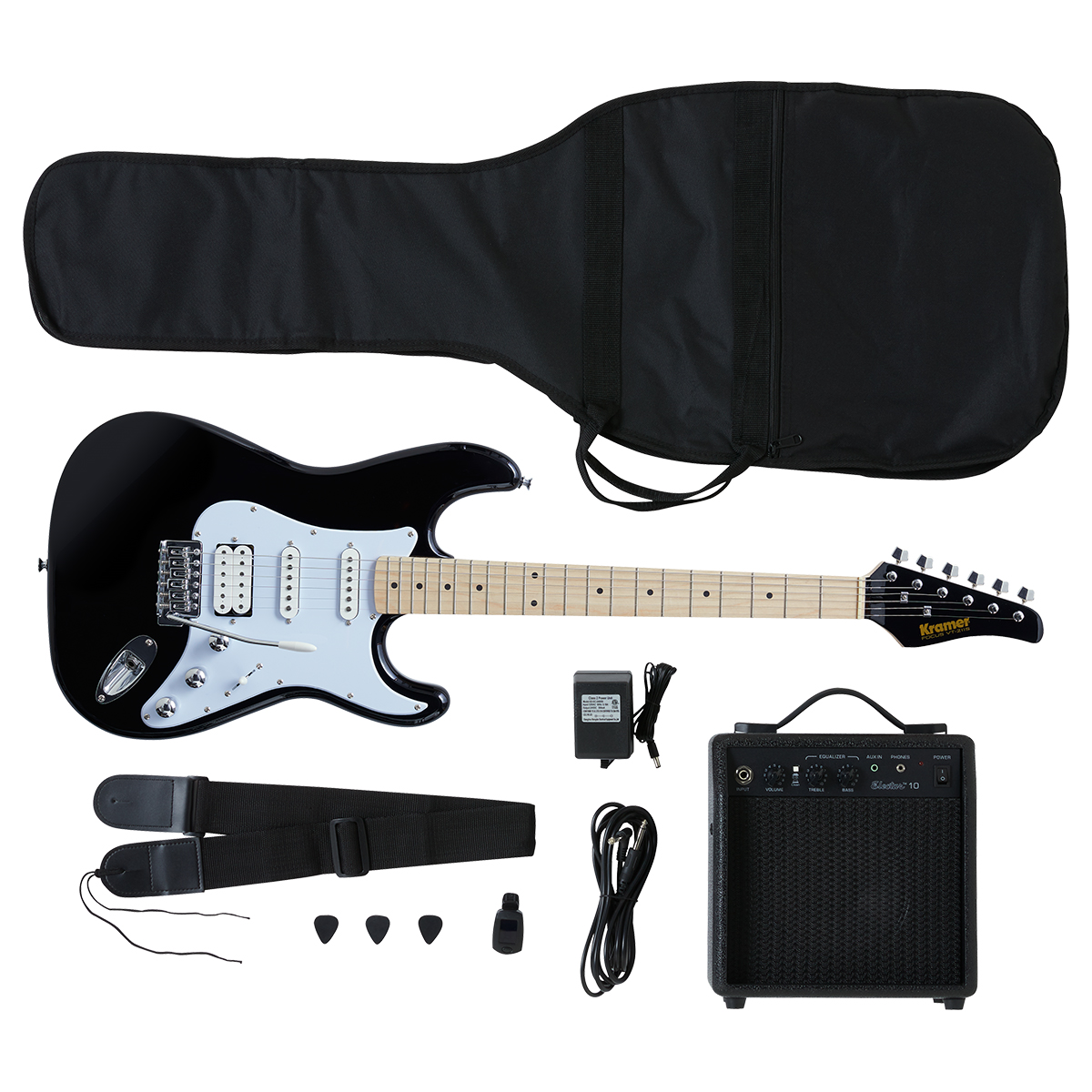 Guitarra Eléctrica + Amplificador Kramer Focus Player Pack + Accesorios