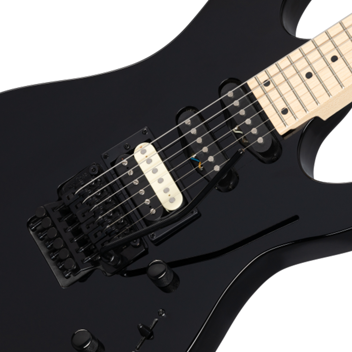 Foto 5 pulgar | Guitarra Eléctrica Striker Hss Black Kramer Frhssebf1 Ebo