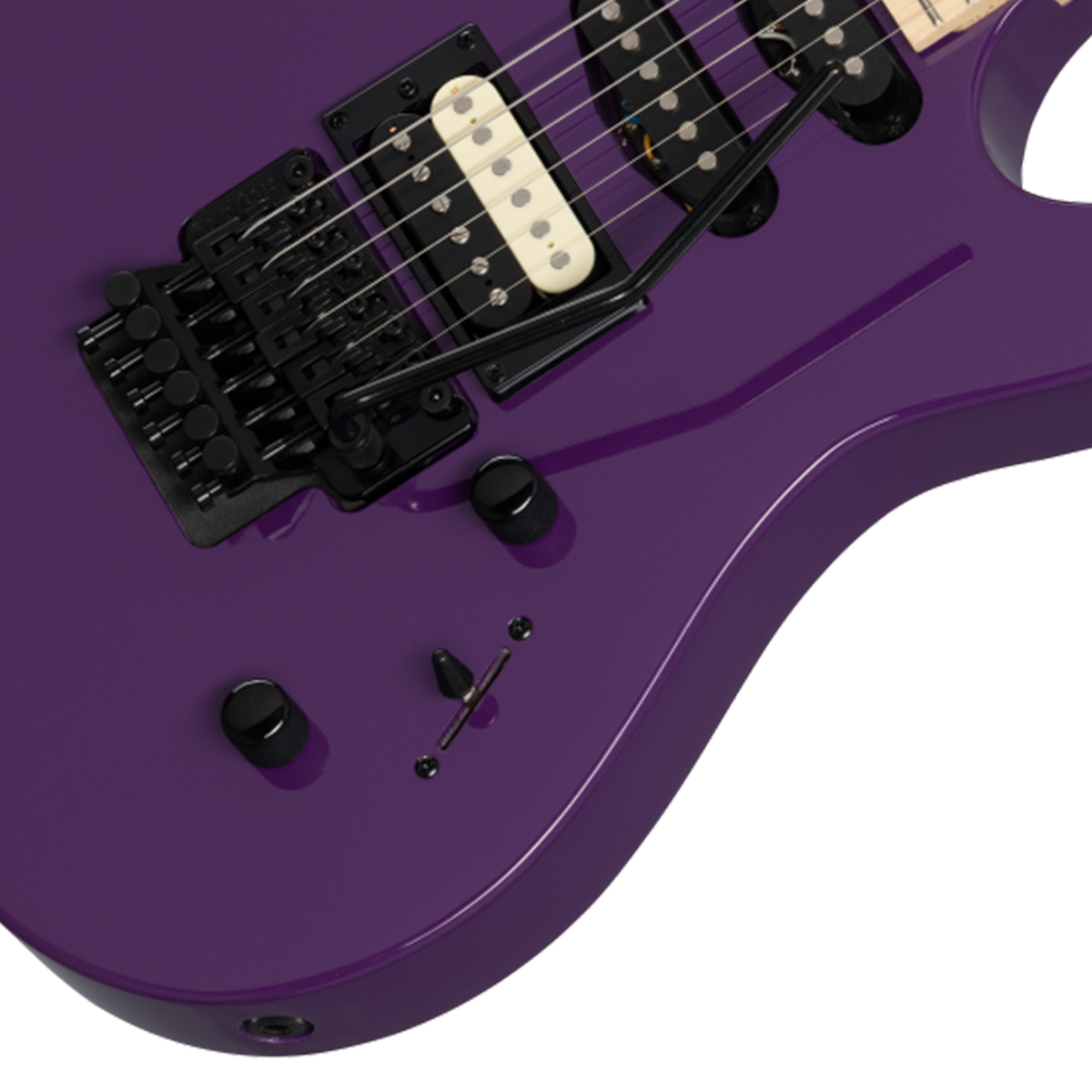 Foto 5 pulgar | Guitarra Eléctrica Striker Hss Morado Kramer Frhssebf1 Mcp