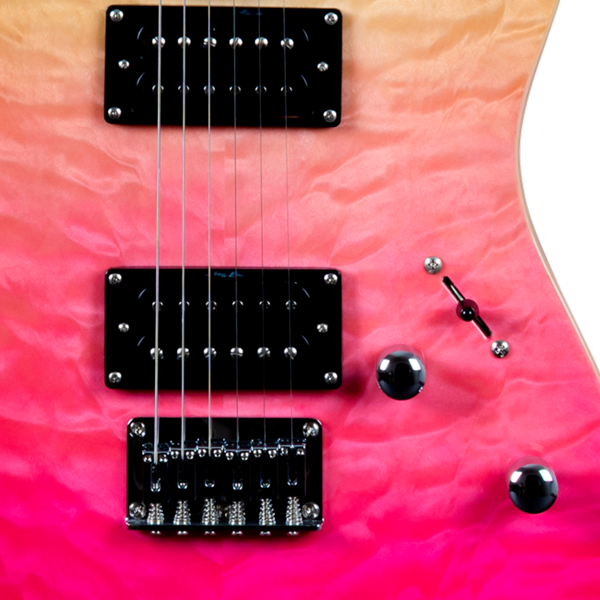 Foto 6 pulgar | Guitarra Eléctrica Jet Jt450 Rosa 6 Cuerdas