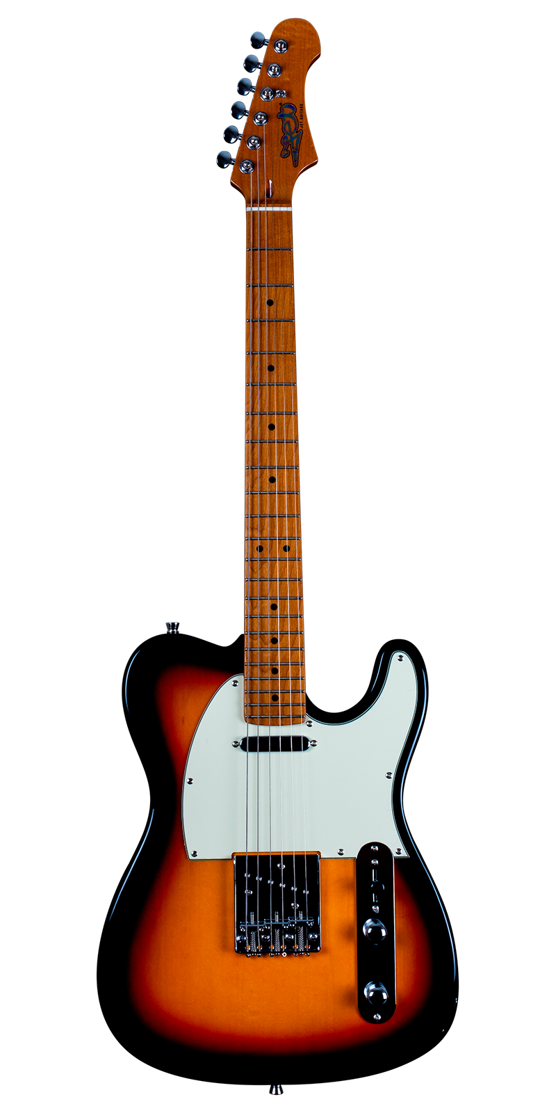 Guitarra Eléctrica Jet Guitars Jt300 Sunburst Telecaster Orientación De La Mano Diestro