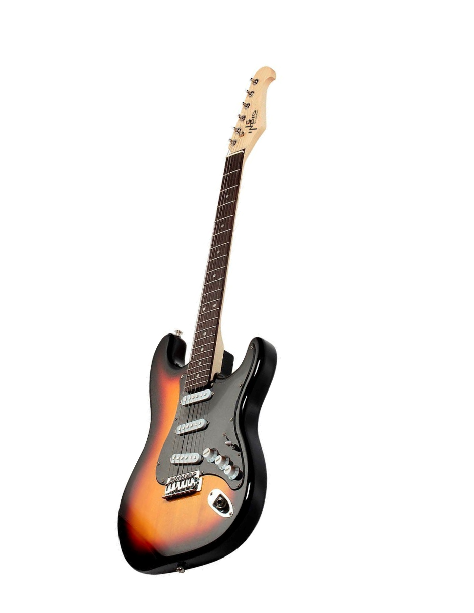 Guitarra Eléctrica Monoprice Cali Classic Sunburst Con Gig Bag