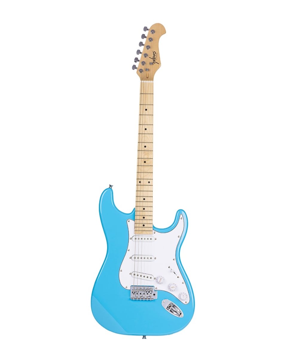 Guitarra Eléctrica Monoprice Indio Cali Classic Blue Burst Con Gig Bag $4,597