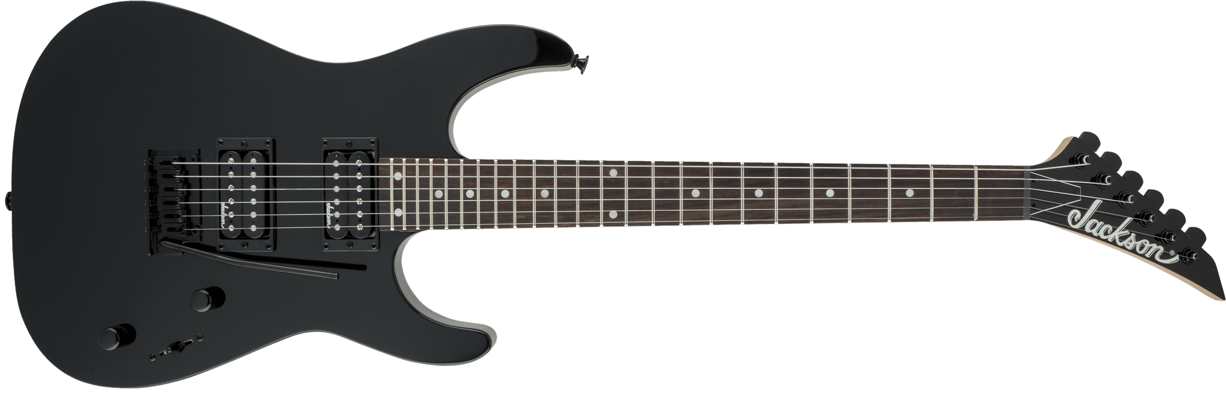 Guitarra Electrica Jackson  Serie Js Dinky  Js12, Diapasón De Amaranto, Negro Brillante