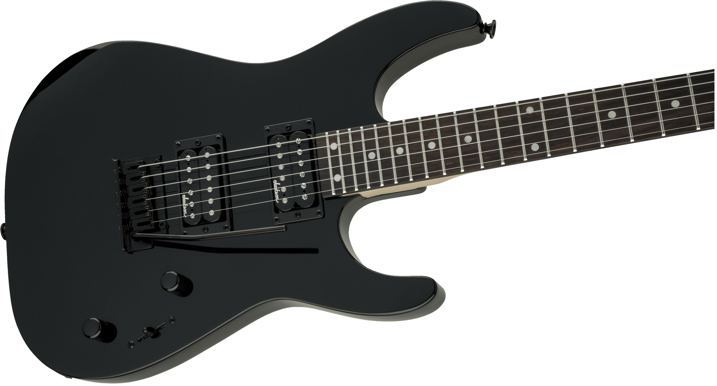 Foto 4 pulgar | Guitarra Electrica Jackson  Serie Js Dinky  Js12, Diapasón De Amaranto, Negro Brillante