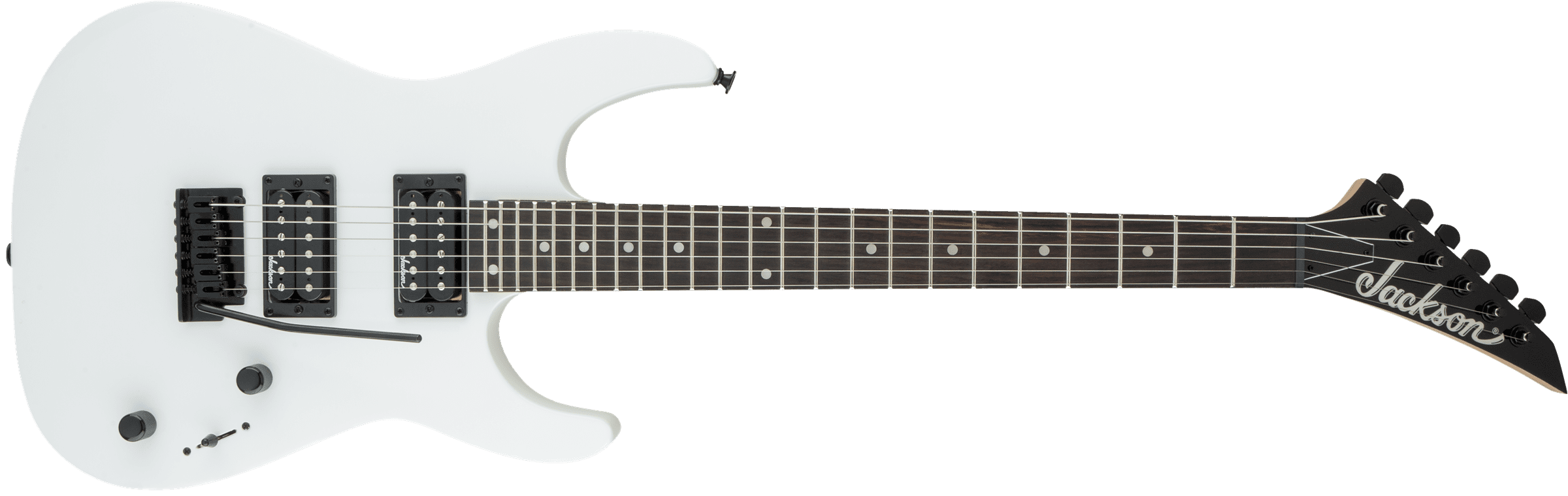 Guitarra Electrica Jackson  Serie Js Dinky  Js12, Diapasón Amaranto, Blanco Nieve