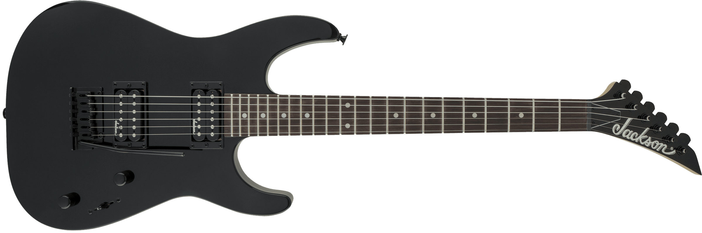 Guitarra Electrica Jackson  Serie Js Dinky Js11, Diapasón De Amaranto, Negro Brillante