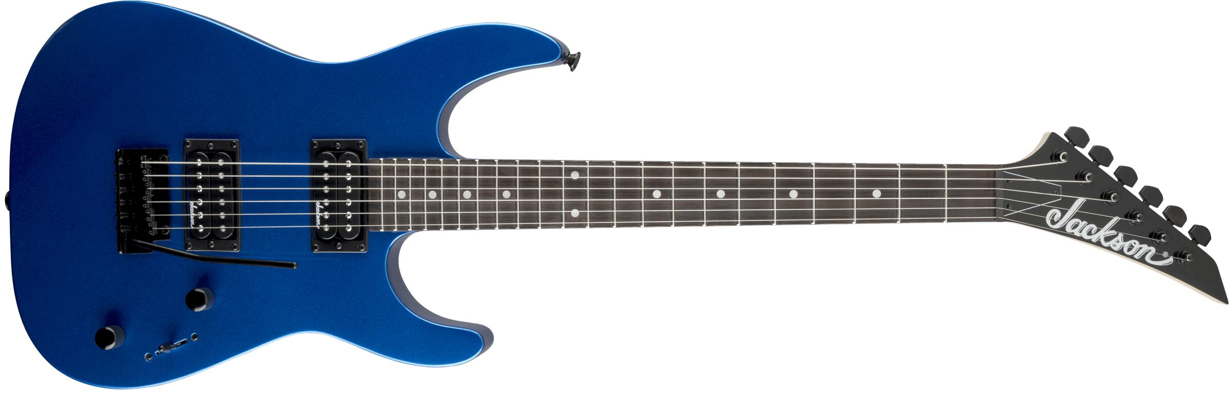 Guitarra Electrica Jackson Serie Js Dinky Js11 Diapasón Amaranto Color Azul Metálico