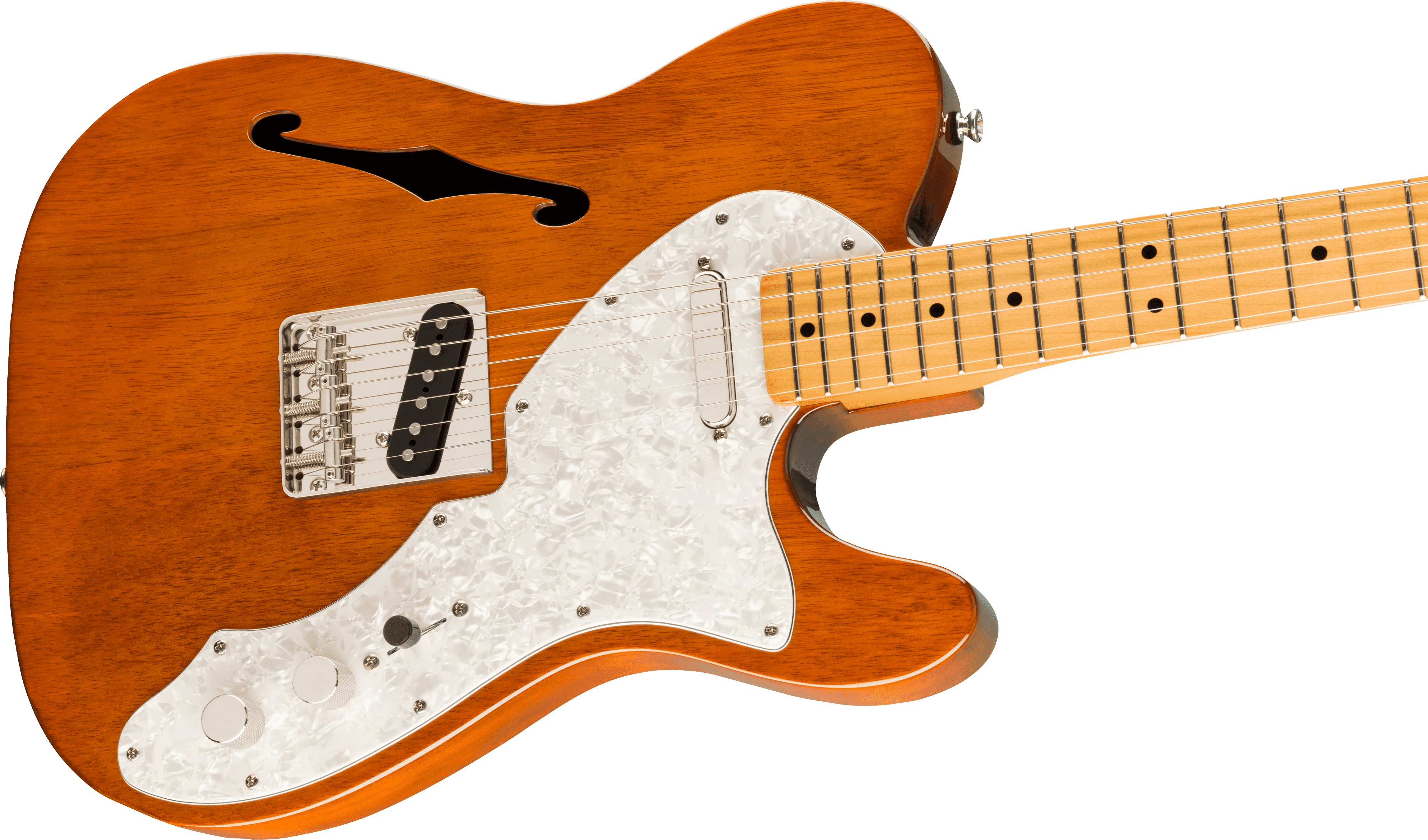 Foto 4 pulgar | Guitarra Eléctrica Fender Telecaster Thinline De Los Años 60 Con Un Estilo Clásico