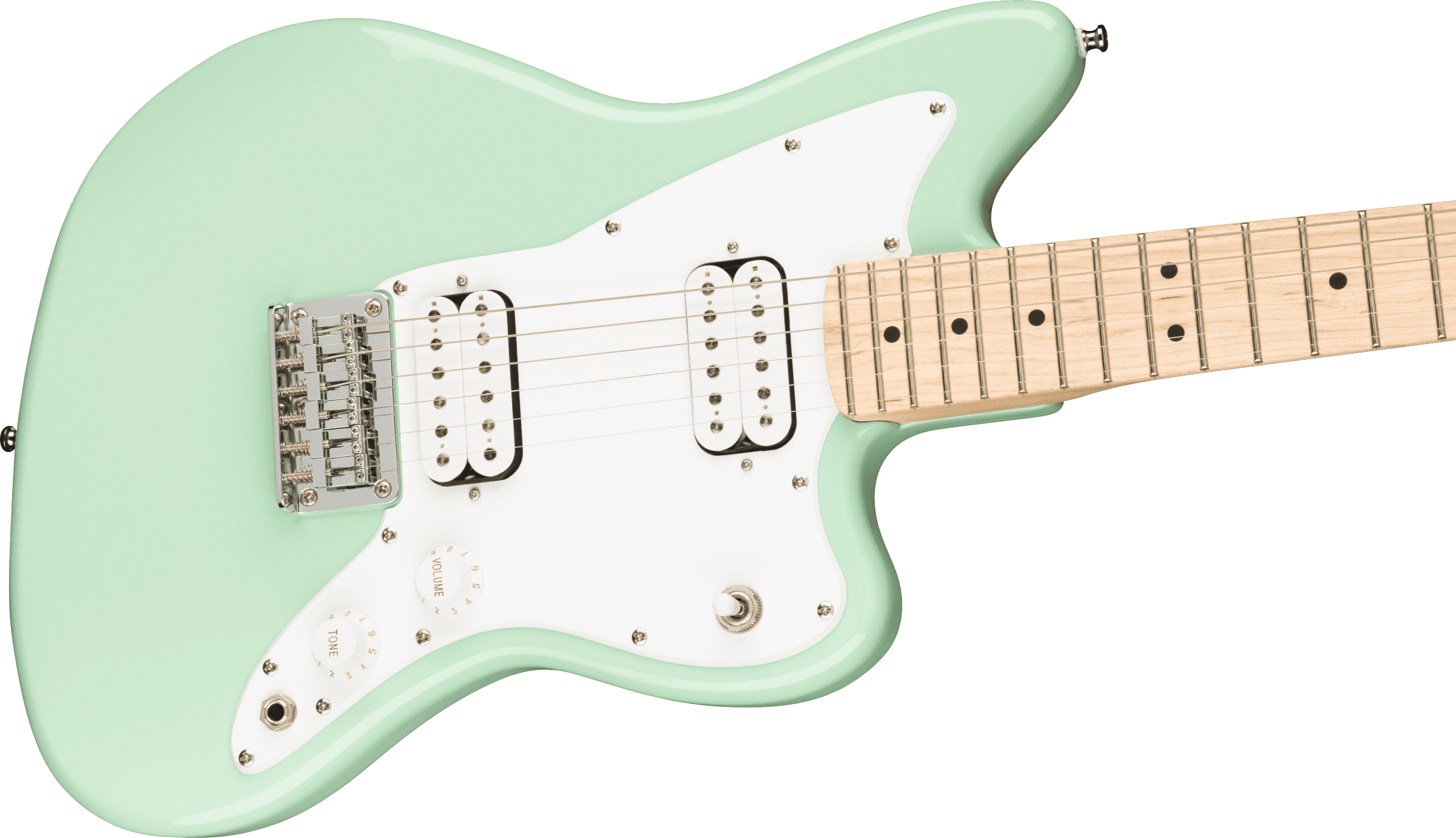 Foto 4 pulgar | Guitarra Eléctrica Fender Mini Jazzmaster Hh