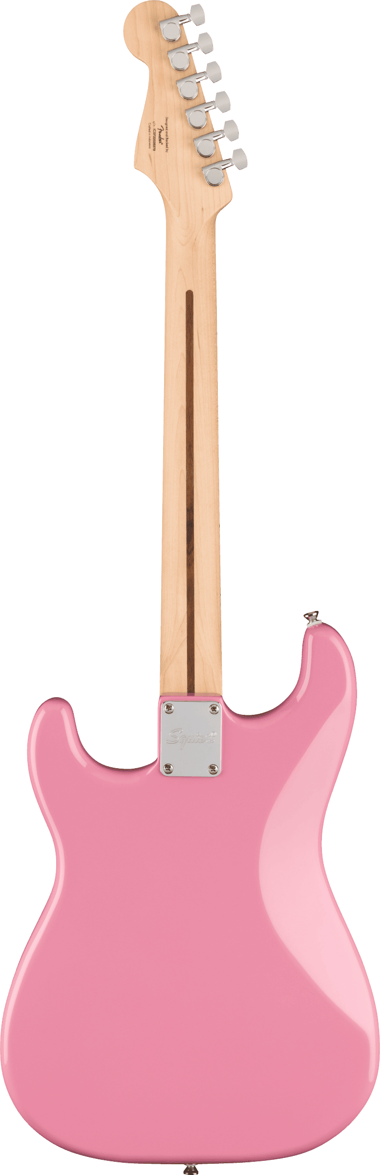 Foto 3 pulgar | Guitarra Eléctrica Fender Squier Sonic Stratocaster Ht H Color Rosa