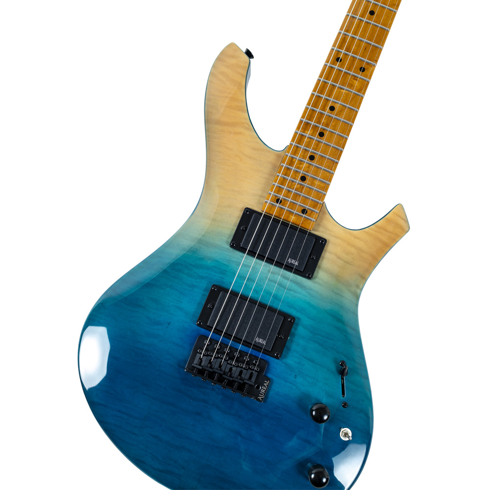 Foto 6 pulgar | Guitarra Electrica Aureal Tipo Stratocaster Jom 90 Ts Ocean