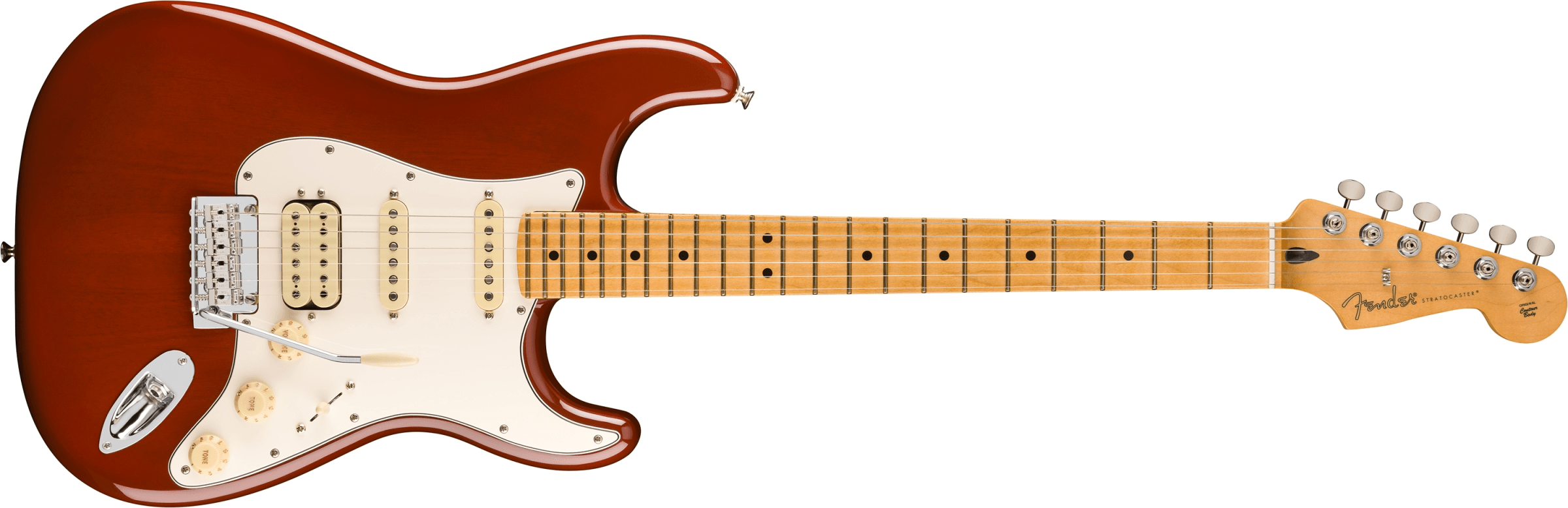 Foto 2 pulgar | Guitarra Eléctrica Fender Player Ii Stratocaster Hss Tono Mocha Burst Transparente