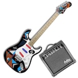 Paquete Guitarra Electrica Jethro Series By Steelpro 064-sk Color Sherwood Green Material Del Diapasón Maple Natural