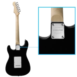 Foto 8 | Paquete Guitarra Electrica Jethro Series By Steelpro 064-sk Color Sherwood Green Material Del Diapasón Maple Natural
